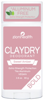 Clay Dry Bold - Sweet Amber Vegan Deodorant 2.8oz.